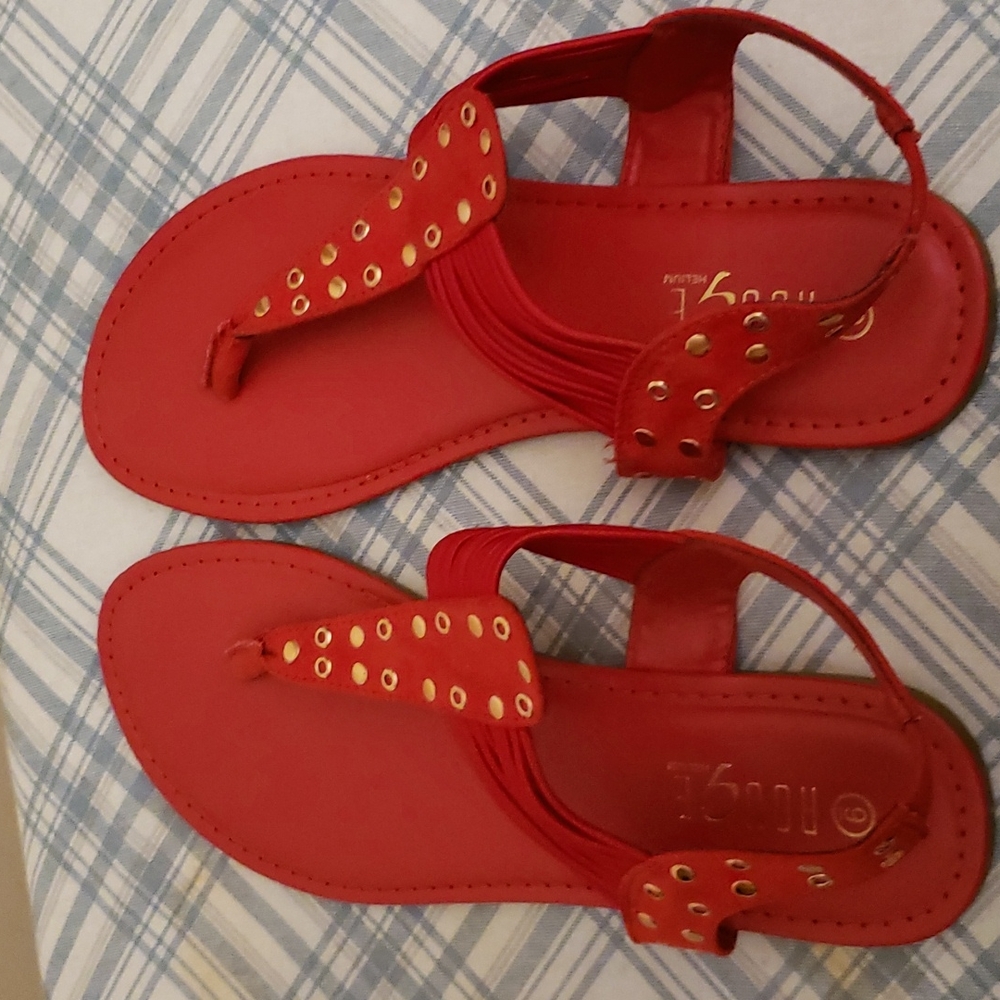 Red sandals